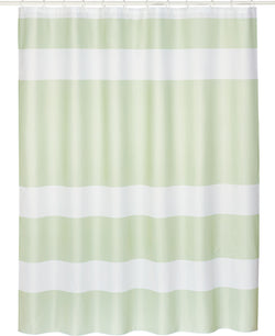 STRIPES Rideau de douche - Vert / L: 180.0 cm x H: 200.0 cm