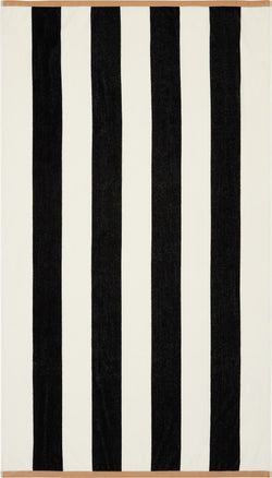 ELI Serviette de plage - Noir / L: 100.0 cm x H: 180.0 cm