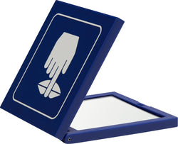 PICTO specchio pieghevole - Blu / L: 6.7 cm x P: 6.7 cm x A: 1.1 cm
