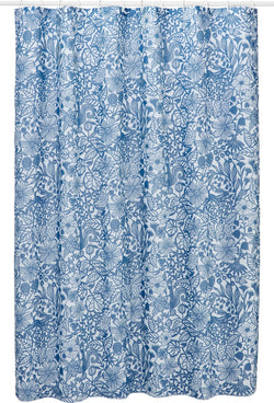 ANDRIN Duschvorhang - Blau / B: 180.0 cm x H: 200.0 cm