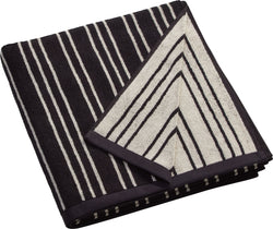 JOS Waschlappen - Schwarz / Duschtuch - 70 x 140 cm