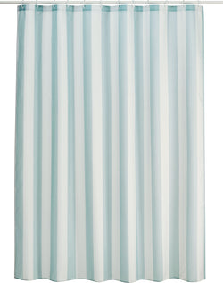 PERRINE Rideau de douche - Bleu / L: 180.0 cm x H: 200.0 cm