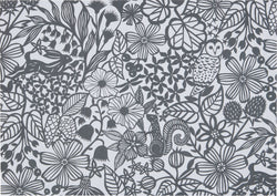 ANDRIN Papiertischset - Grau / B: 42.0 cm x T: 30.0 cm x H: 0.1 cm