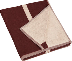 ALMIRA Natte de bain - Vin Ruby / Ligne de douche - 70 x 140 cm