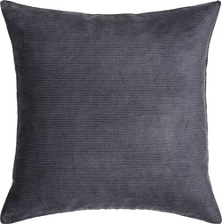 Cuscino decorativo CORD - L: 45,0 cm x A: 45,0 cm / Grigio grafite