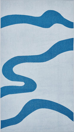 ERIN Telo mare - Blu / Telo mare - L: 100.0 cm x A: 180.0 cm