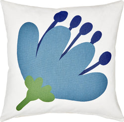 FRANI Zierkissen - blau / B: 45.0 cm x H: 45.0 cm