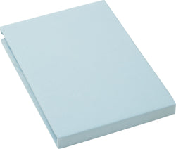 BRAN Drap-housse en jersey - Bleu / L: 90.0 cm x H: 200.0 cm