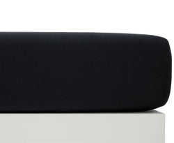 EVAN II Stretch Jersey-Fixleintuch - Schwarz / B: 90.0 cm x H: 200.0 cm