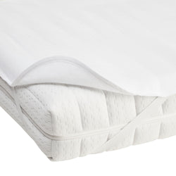 MALU Molton mit Eckgummizug - B: 90.0 cm x H: 200.0 cm / Weiss