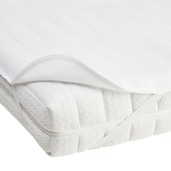 MALU Molton mit Eckgummizug - B: 120.0 cm x H: 200.0 cm / Weiss
