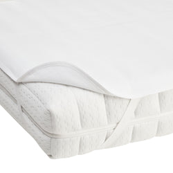 MAILOW Molton mit Eckgummizug - B: 90.0 cm x H: 200.0 cm / Weiss