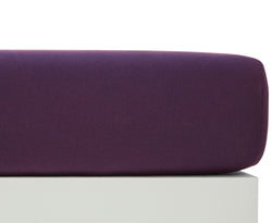 Lenzuolo con angoli in jersey elasticizzato EVAN II - L: 160,0 cm x A: 200,0 cm / Viola sambuco