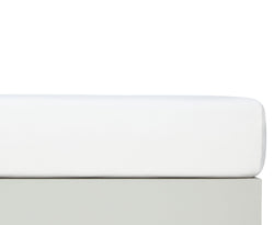 Drap-housse en jersey BALU - L : 60,0 cm x H : 140,0 cm / Blanc