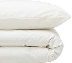 NEO Housse de couette en percale - Murmure blanc / Fourre de duvet - 200 x 210 cm