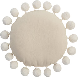 VARINIA Zierkissen - Beige / B: 40.0 cm