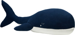 BALLENA Animale die pezza - Blu / L: 85.0 cm x P: 35.0 cm x A: 23.0 cm