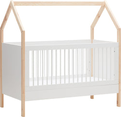 MIO Lit bébé - Blanc / L: 77.0 cm x P: 146.0 cm x H: 146.0 cm