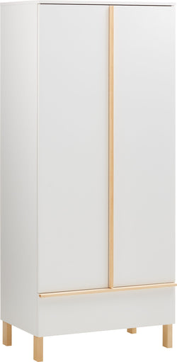 MIO Armoire - Blanc / L: 80.0 cm x P: 52.0 cm x H: 185.0 cm