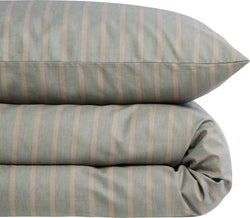Taie d'oreiller en satin AYO - Housse de couette - 200 x 210 cm / Vert thym