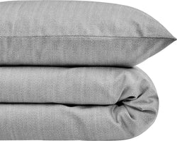 Biancheria da letto in cotone KAITO - Fodera per cuscino - 65 x 65 cm / Antracite