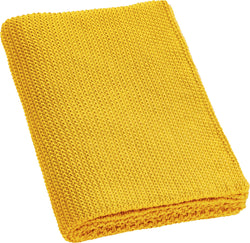 FABIANO plaid - Gelb / L: 130.0 cm x H: 170.0 cm