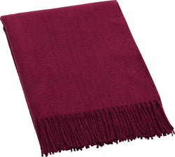 MARCIO Coperta - Vino rosso rubino / L: 130.0 cm x A: 170.0 cm