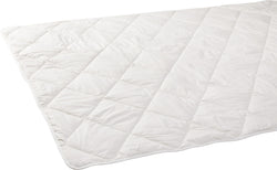 Piumino SEDA light in fibre naturali e seta selvatica - L: 200,0 cm x P: 210,0 cm / Bianco