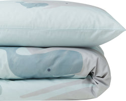 SEVERIN kids bedding,whale panel - Blau / L: 160.0 cm x P: 210.0 cm