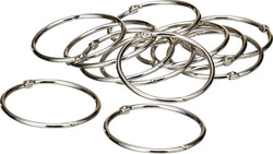 RINGO Duschvorhang-Ringe - Silber / L: 6cm x B: 1cm