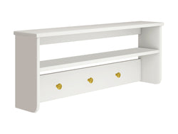 LUNA Wandregal Deckend Weiss - Bianco / L: 81.6 cm x P: 15.0 cm x A: 31.6 cm