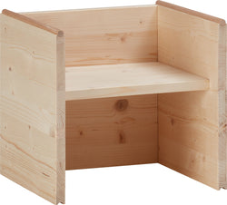 JON Chaise pour enfant empilable - Matières premières naturelles / L: 31.5 cm x P: 29.5 cm x H: 30.5 cm