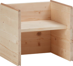 JON Kinder-Stapelstuhl - Natur roh / B: 31.5 cm x T: 29.5 cm x H: 30.5 cm