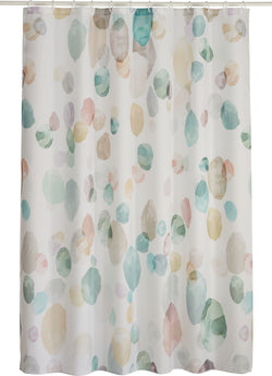 Rideau de douche GOTAS - L : 180,0 cm x H : 180,0 cm / Multicolore
