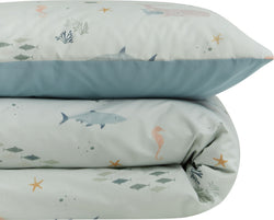 Set di biancheria da letto per bambini SERGIO - Blu / L: 160,0 cm x P: 210,0 cm