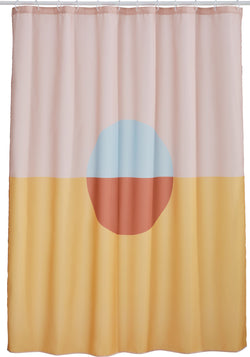 LOREA Rideau de douche - Multicolore / L: 180.0 cm x H: 200.0 cm