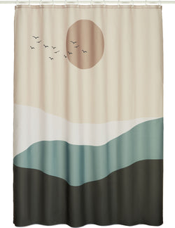 SIDE Duschvorhang - Multicolor / B: 180.0 cm x H: 200.0 cm