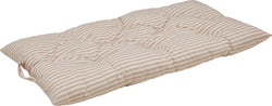 VASCA Bodenkissen - Taupe gestreift / B: 60.0 cm x H: 120.0 cm