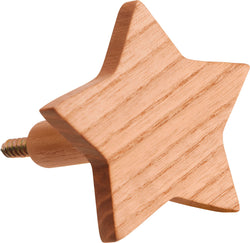 Coat hook wood - Natur / L: 8.5 cm x P: 6.8 cm x H: 6.5 cm