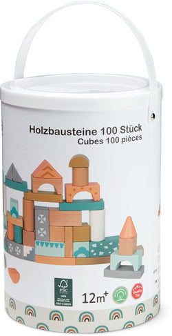 YARA Bauspielklötze Spielzeug - B: 18.0 cm x T: 18.0 cm x H: 26.0 cm / Multicolor