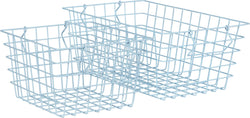 BELEN Wire cestino L 40x25x16cm - Blu chiaro / L: 25.0 cm x P: 40.0 cm x A: 16.0 cm