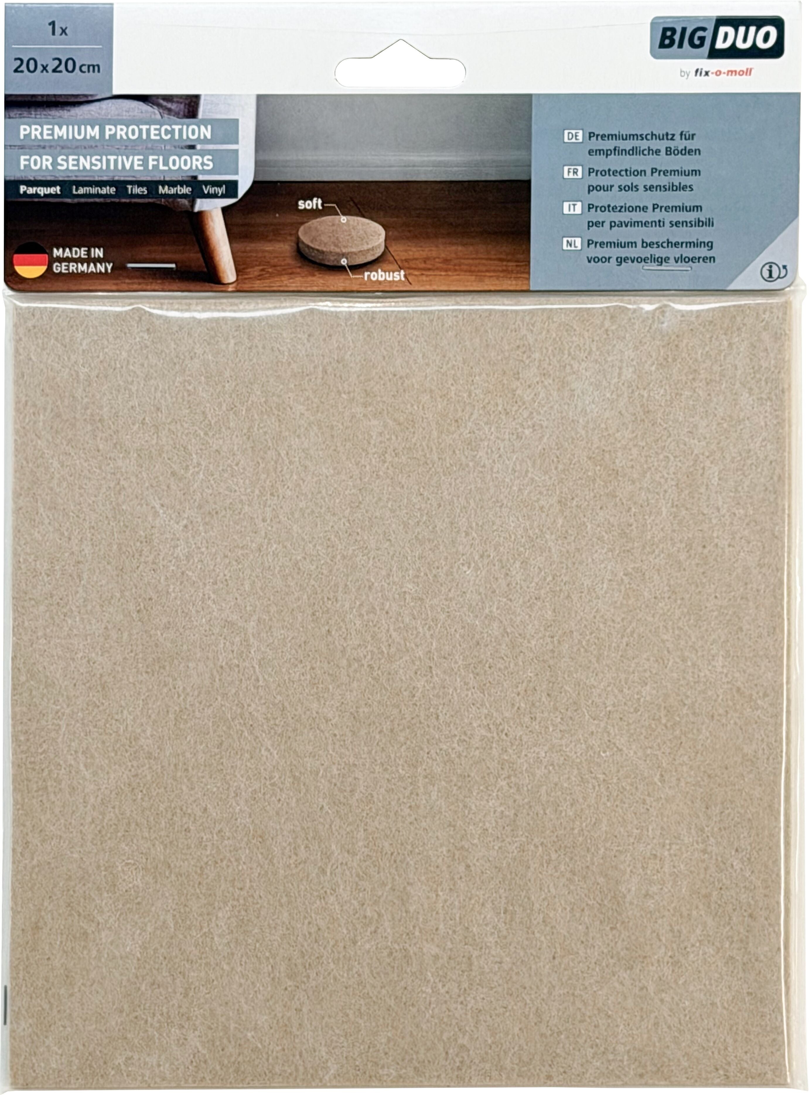 Fix-O-Moll Parkettgleiter 5 mm / 200 x 200 mm 1 x Parkettgleiter