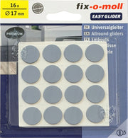 Fix-O-Moll Patins universel 1.5 mm / Ø 17 mm 16 x Patins universel