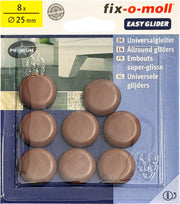 Fix-O-Moll Patins universel 5 mm / Ø 25 mm 8 x Patins universel