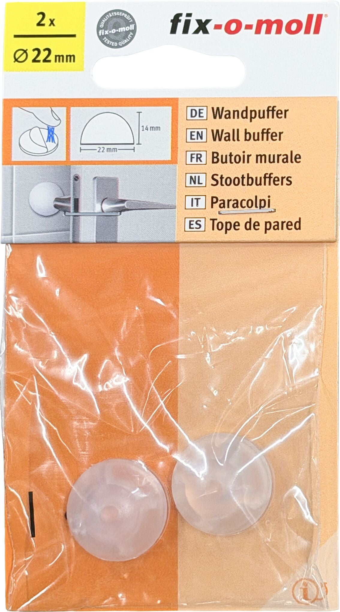 Fix-O-Moll Butoir de porte Ø 22 mm 2 x Butoir de porte