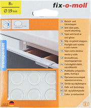 Fix-O-Moll Patins anti-gliss & bruit 1.9 mm / Ø 19 mm 8 x Patins anti-gliss & bruit