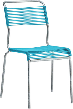 Schaffner BAHAMAS Bistrostuhl - Türkis / B: 40.0 cm x T: 52.0 cm x H: 84.0 cm