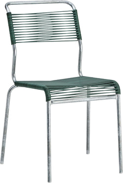 Schaffner BAHAMAS Gartenstuhl - dunkelgrün / B: 40.0 cm x T: 52.0 cm x H: 84.0 cm