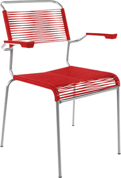 BAHAMAS chaise - rouge / L: 62.0 cm x P: 61.0 cm x H: 84.0 cm