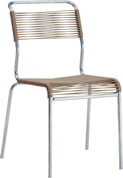 Schaffner BAHAMAS Gartenstuhl - B: 40.0 cm x T: 52.0 cm x H: 84.0 cm / pastellbraun